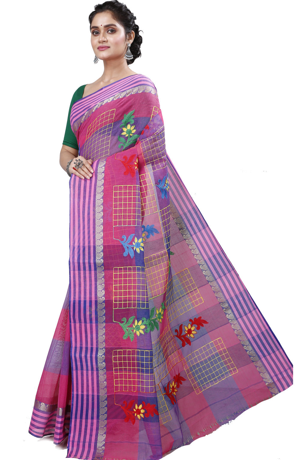 Dark Pink Pure Cotton Rivka Tant Embroidery (981)